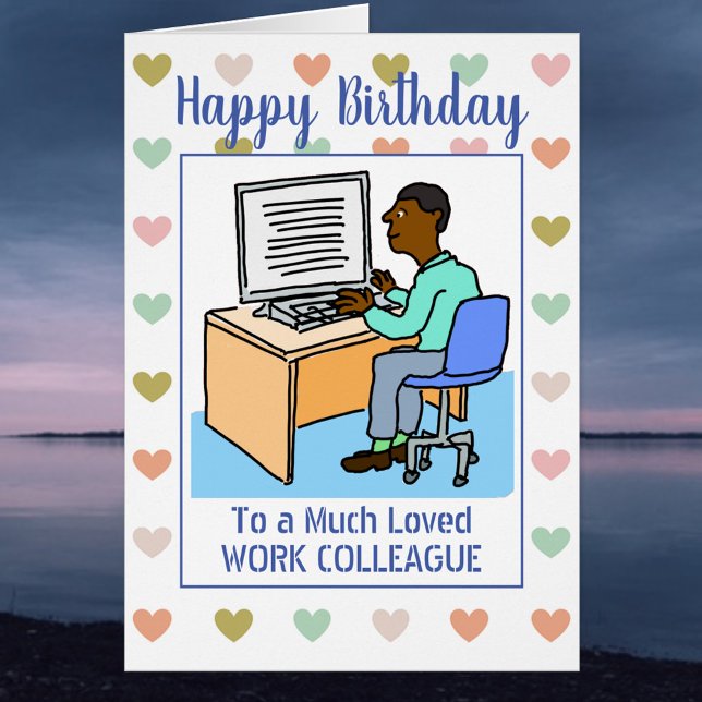 Happy Birthday Black Office Work Colleague (Creator Uploaded)