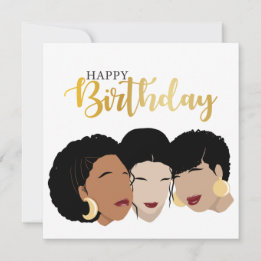 Happy Birthday! Black Women, Sister Friends Card