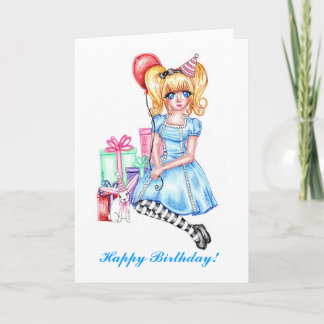 Happy Birthday (Blue) Card