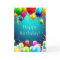 Happy Birthday - Blue Coloured Balloons - Customiz