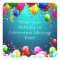 Happy Birthday - Blue Coloured Balloons - Customiz
