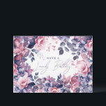 Happy Birthday Bohemian Purple Garden Floral Card<br><div class="desc">A modern and beautiful birthday card featuring a romantic garden floral design. Perfect for any age birthday.</div>