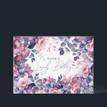 Happy Birthday Bohemian Purple Garden Floral Card<br><div class="desc">A modern and beautiful birthday card featuring a romantic garden floral design. Perfect for any age birthday.</div>