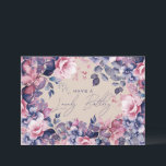 Happy Birthday Boho Purple Garden Floral Champagne Card<br><div class="desc">A modern and beautiful birthday card featuring a romantic garden floral design. Perfect for any age birthday.</div>