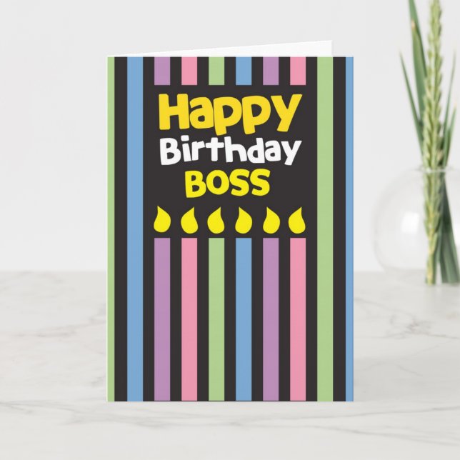Happy Birthday BOSS! Card (Front)