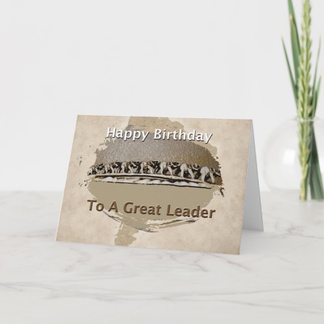 Happy Birthday Boss Card (Front)