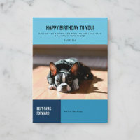 Happy Birthday Boston Terrier Nap Card