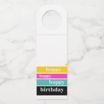 "Happy Birthday" Bottle Tag