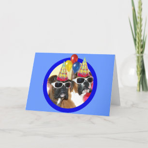 Happy Birthday Boxers greeting card