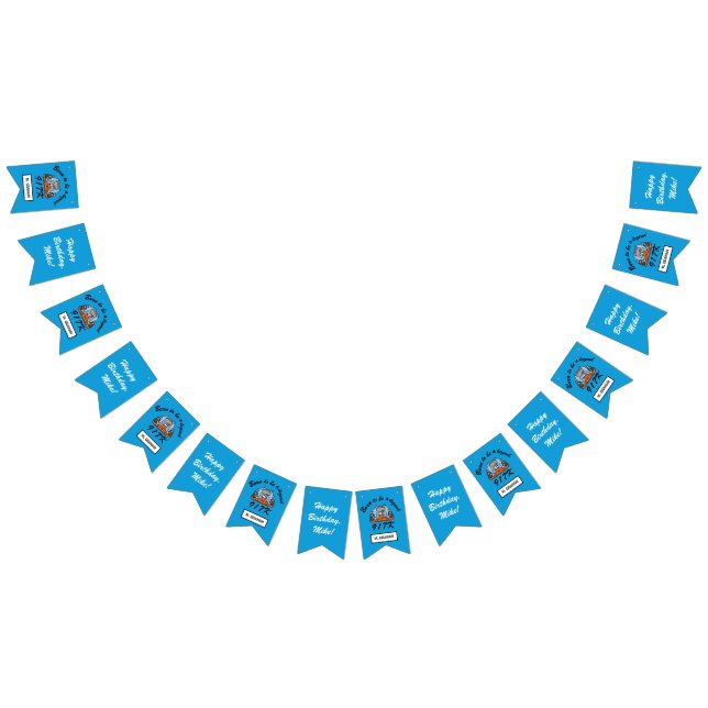 Happy Birthday Boy Racing Car Bunting Flags (All)