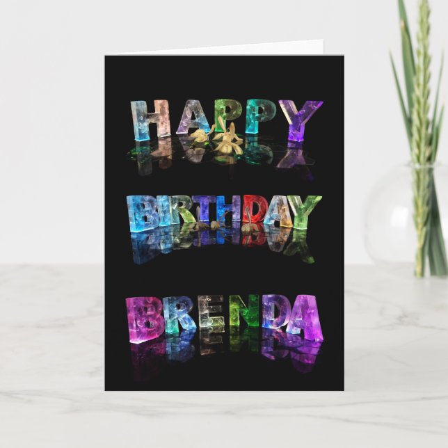 Happy Birthday Brenda Card (Front)