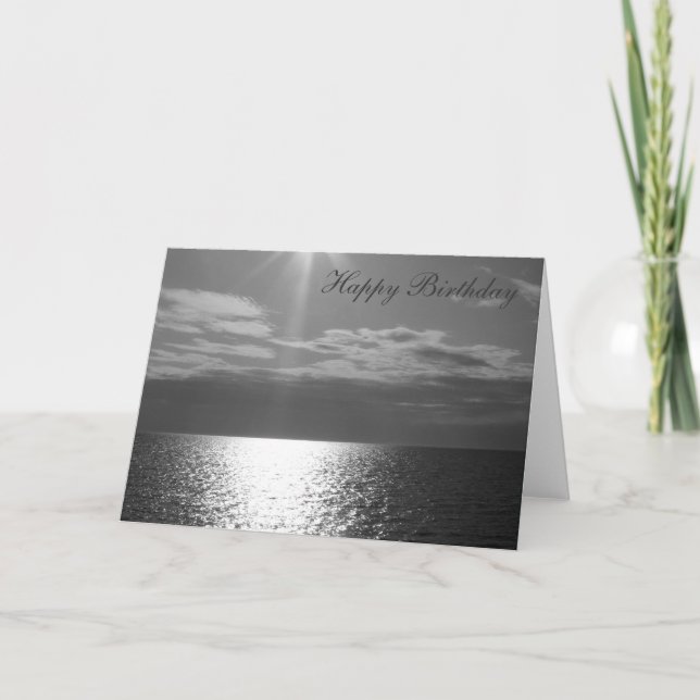 Happy Birthday-Bridge with a view Card (Front)