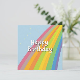 Happy Birthday Bright & Colourful Rainbow Card