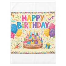 Happy birthday bright loud blank card
