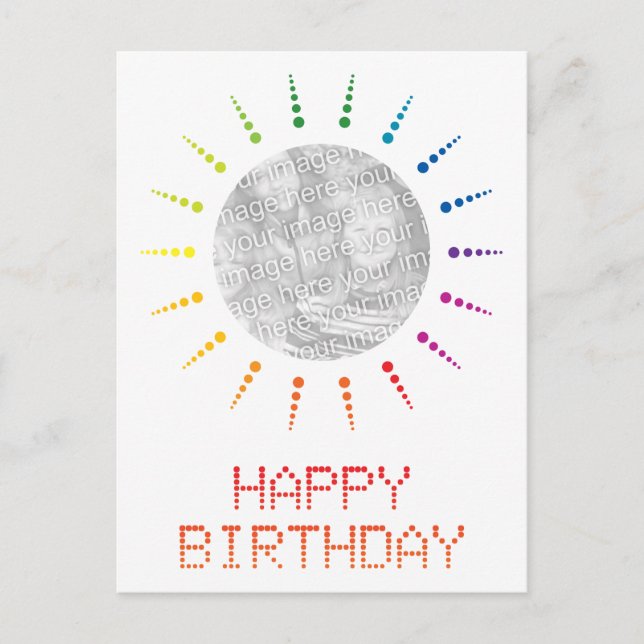 happy birthday (brightBurst) Postcard (Front)