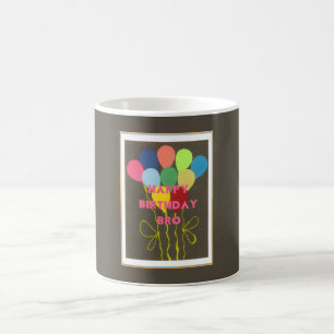 Happy Birthday Bro Art Print Coffee Mug
