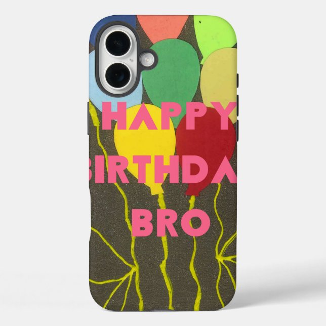 Happy Birthday Bro Case-Mate iPhone Case (Back)