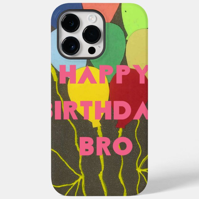 Happy Birthday Bro Case-Mate iPhone Case (Back)