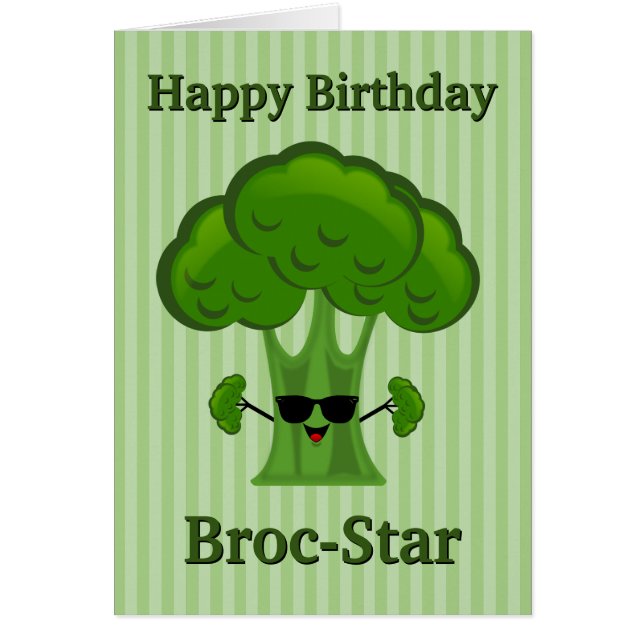 Happy Birthday Broc-Star Broccoli (Front)