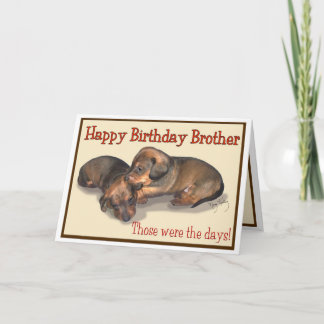 Happy Birthday Brother Card