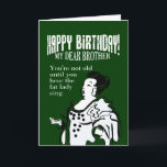 Happy birthday brother card<br><div class="desc">funny birthday greeting cards,  funny brother birthday greeting cards</div>