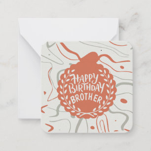 Happy Birthday Brother  Card