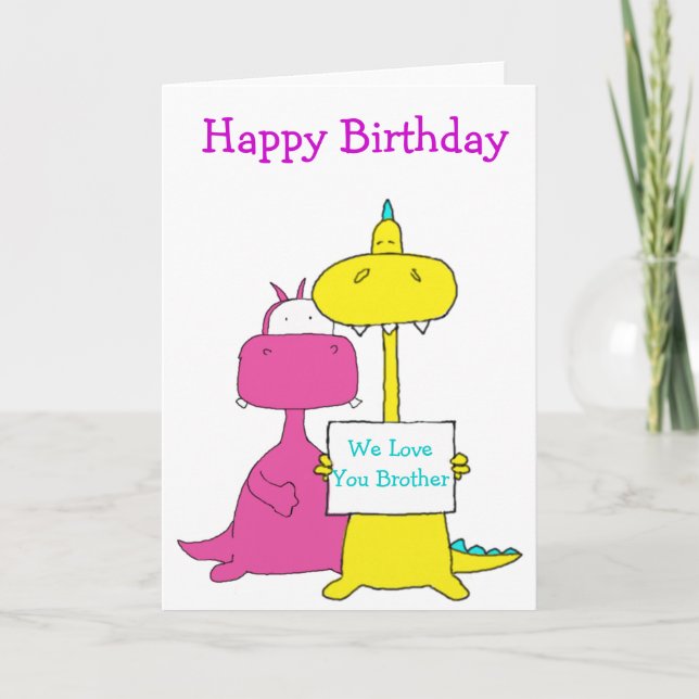 Happy Birthday Brother Card (Front)