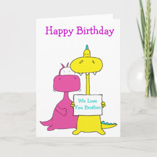 Happy Birthday Brother Card