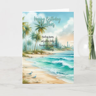 Happy Birthday Brother Thank You Card