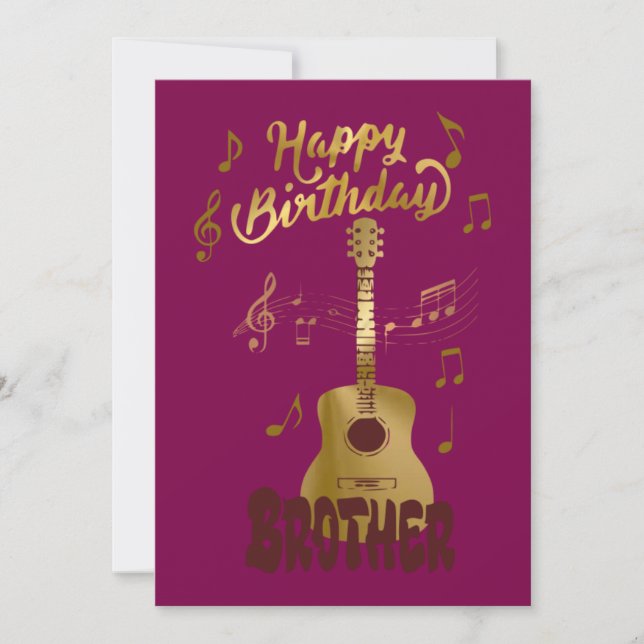 Happy Birthday Brothers Invitation (Front)