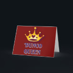 Happy Birthday Bunco Queen Friend Red Modern Card<br><div class="desc">A birthday card designed for Bunco players. Happy Birthday Bunco Queen design features a royal crown with yellow watercolor and heart design. Red modern design that you can personalize with your friends name.</div>