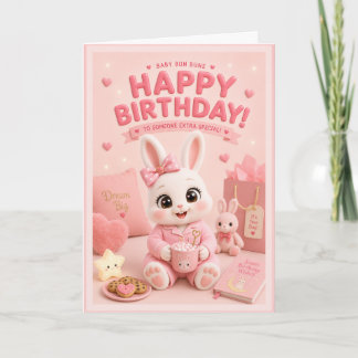 Happy Birthday Bunny f/ Mochi of the Baby Bun Buns Card