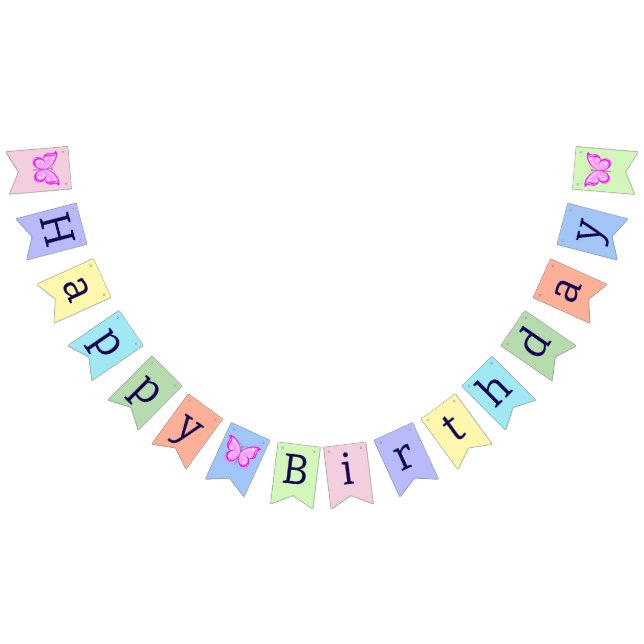 Happy Birthday Bunting Flags (All)