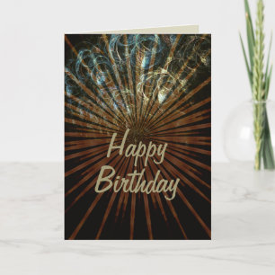 Happy Birthday Burst Card