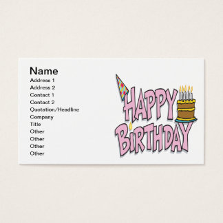 Happy Birthday Business Cards and Business Card Templates | Zazzle Canada