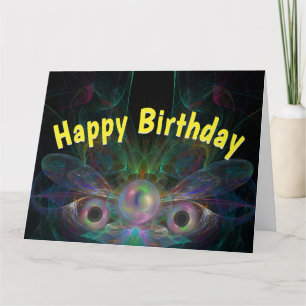 Happy Birthday Butterfly Angel BIG Card