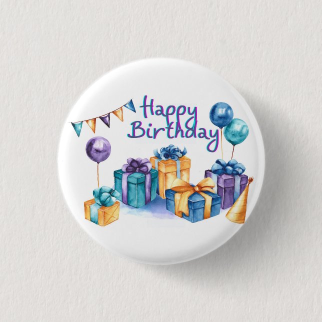 Happy Birthday button (Front)