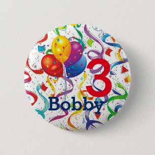 Happy Birthday Button add Your Child's Age