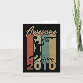 Happy Birthday Bysketbyll Awesome Since 2010  Card