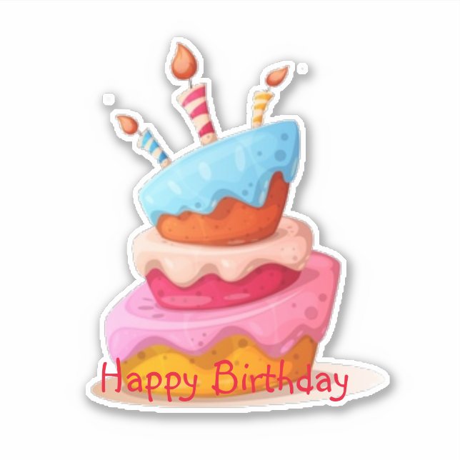 Happy Birthday cake (Front)