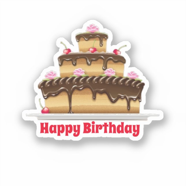 Happy birthday cake (Front)