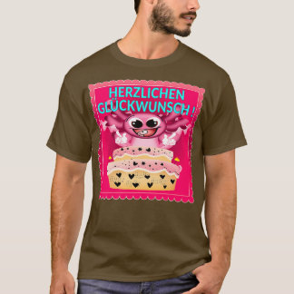 Happy Birthday Cake Axolotl 1 T-Shirt