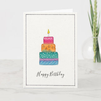 Happy Birthday Cake Card - great for everyone