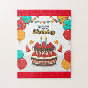 Happy Birthday Cake Jigsaw Puzzle