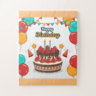Happy Birthday Cake Jigsaw Puzzle