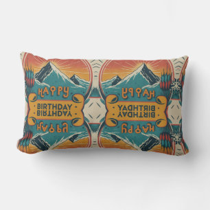 Happy Birthday Cake  Lumbar Pillow