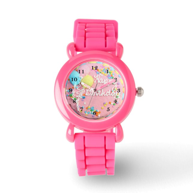 Happy Birthday Cake Watch (Front)