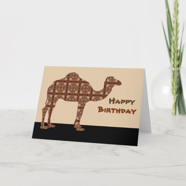 Happy Birthday Camel Card (Front)