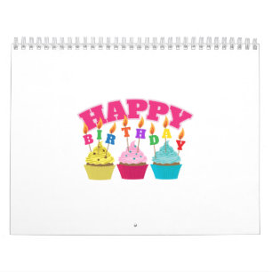 Happy Birthday Candles Cupcakes - Gift Idea Calendar