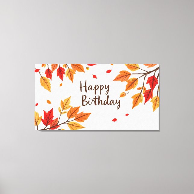 Happy Birthday Canvas Print (Front)